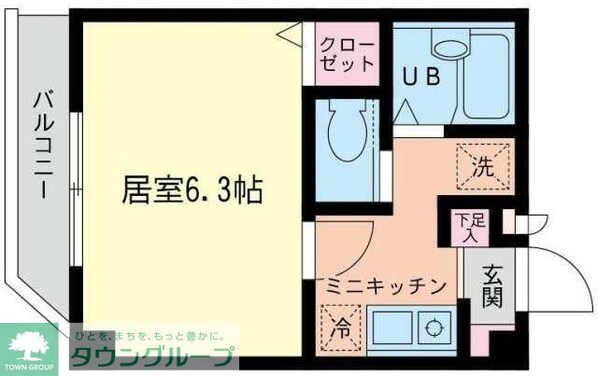 ディアコート綱島の物件間取画像